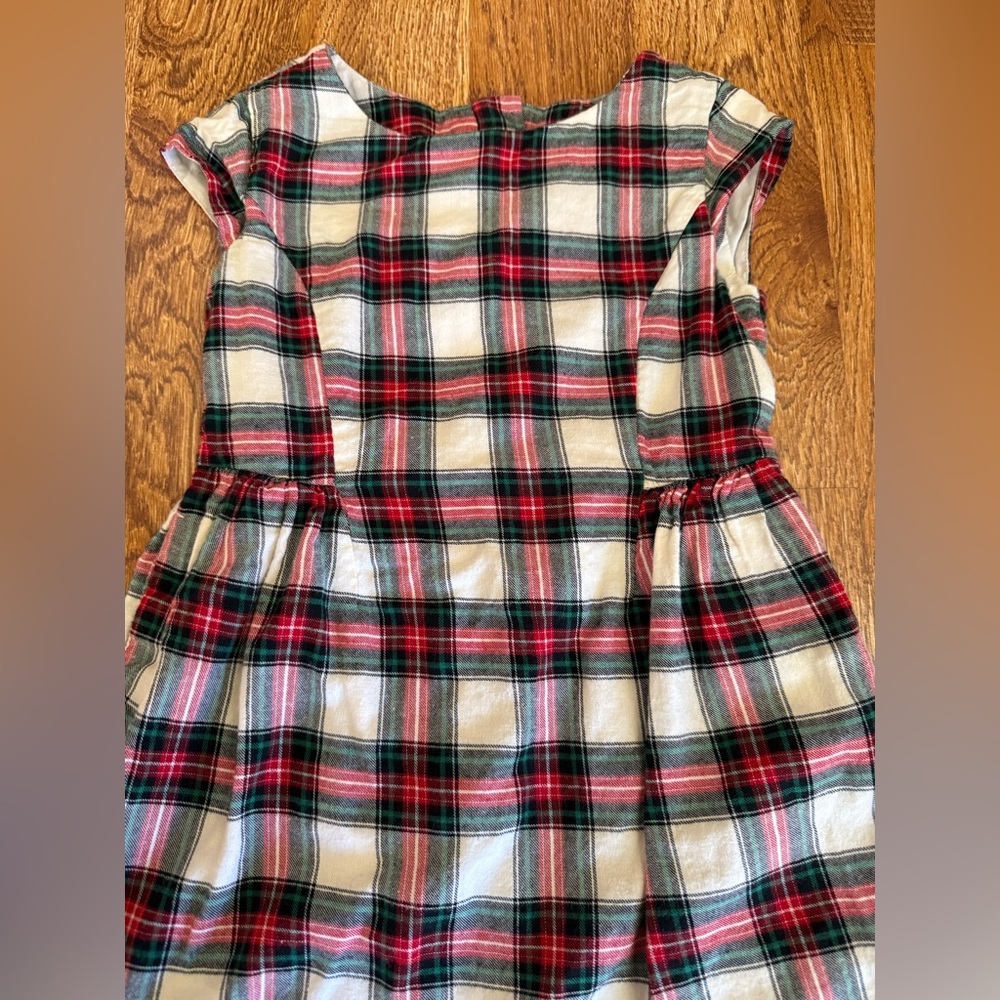 GAP Plaid Kids Dress in Red, Green, and White